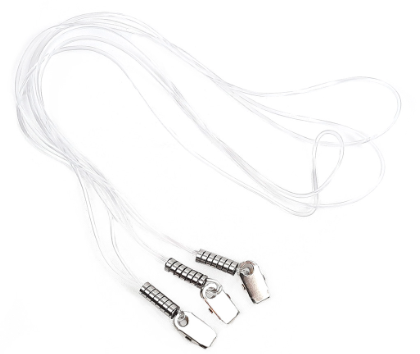 Cordão em Silicone com Jacaré