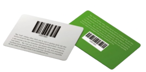 cartoes personalizados com codigo de barras