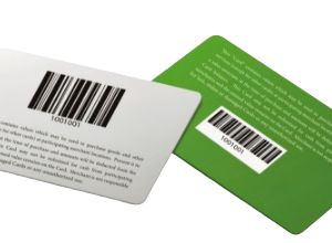 cartoes personalizados com codigo de barras