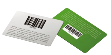 cartoes personalizados com codigo de barras